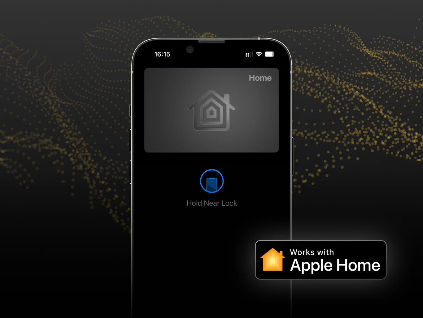 Tap to Unlock di Nuki tramite NFC con Apple home key su un iPhone.